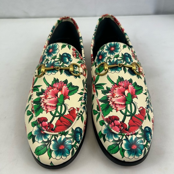 Gucci Horsebit printed leather loafers in Multicolor Sz US 8.5 - Picture 2 of 9